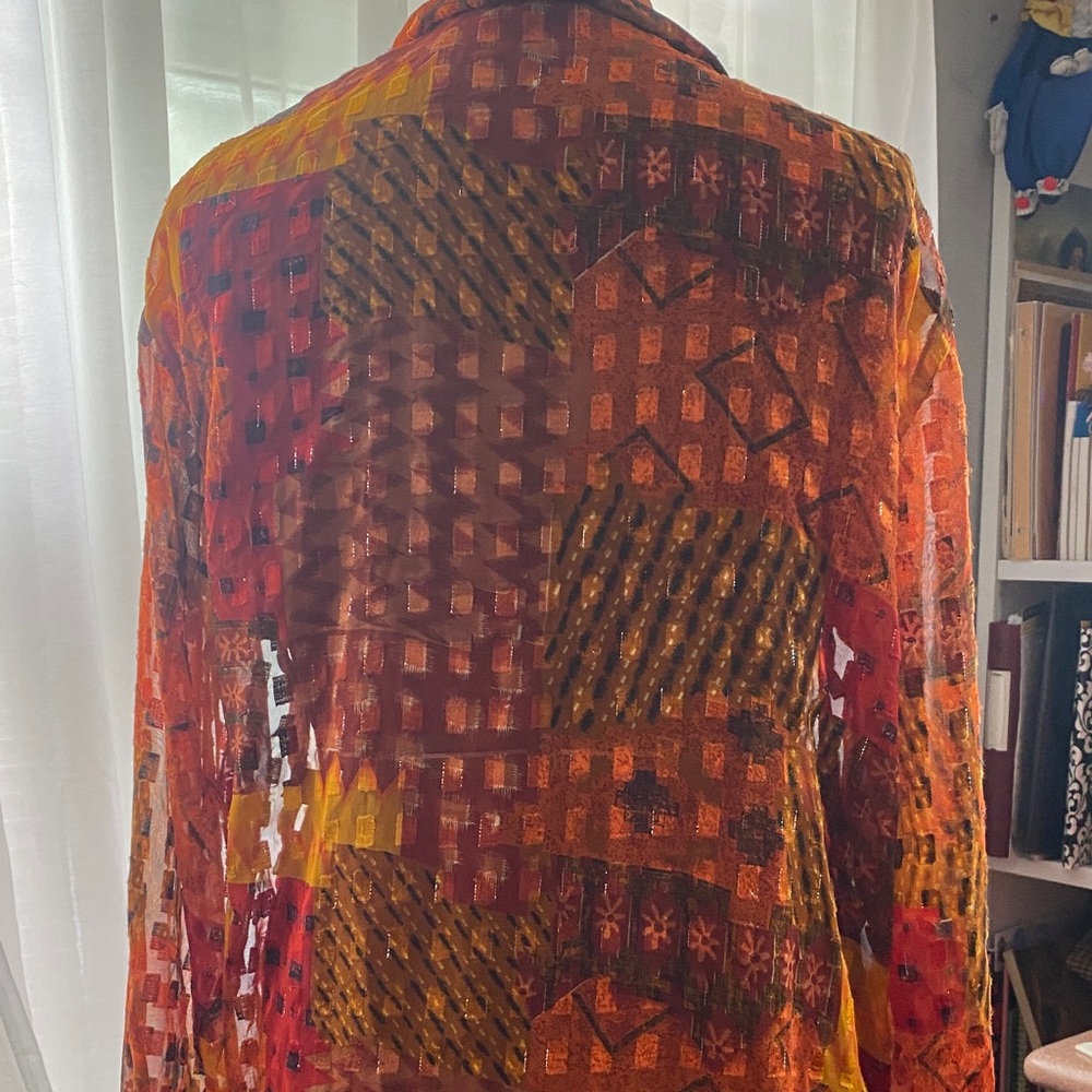 Multicolor Patchwork Blouse - image 6